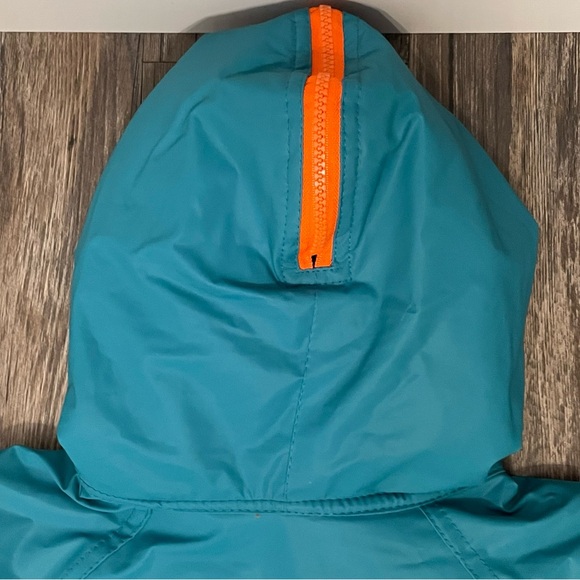 RARE Late 80s Miami Dolphins Vintage NFL Game Day Jacket Zip Hood Teal/Orange - Picture 12 of 16